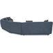 Fraser Blue Modular Sectional, 5 Piece